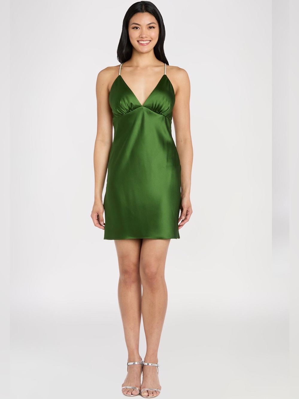 Morgan & Co Martini Mini Dress- Olive